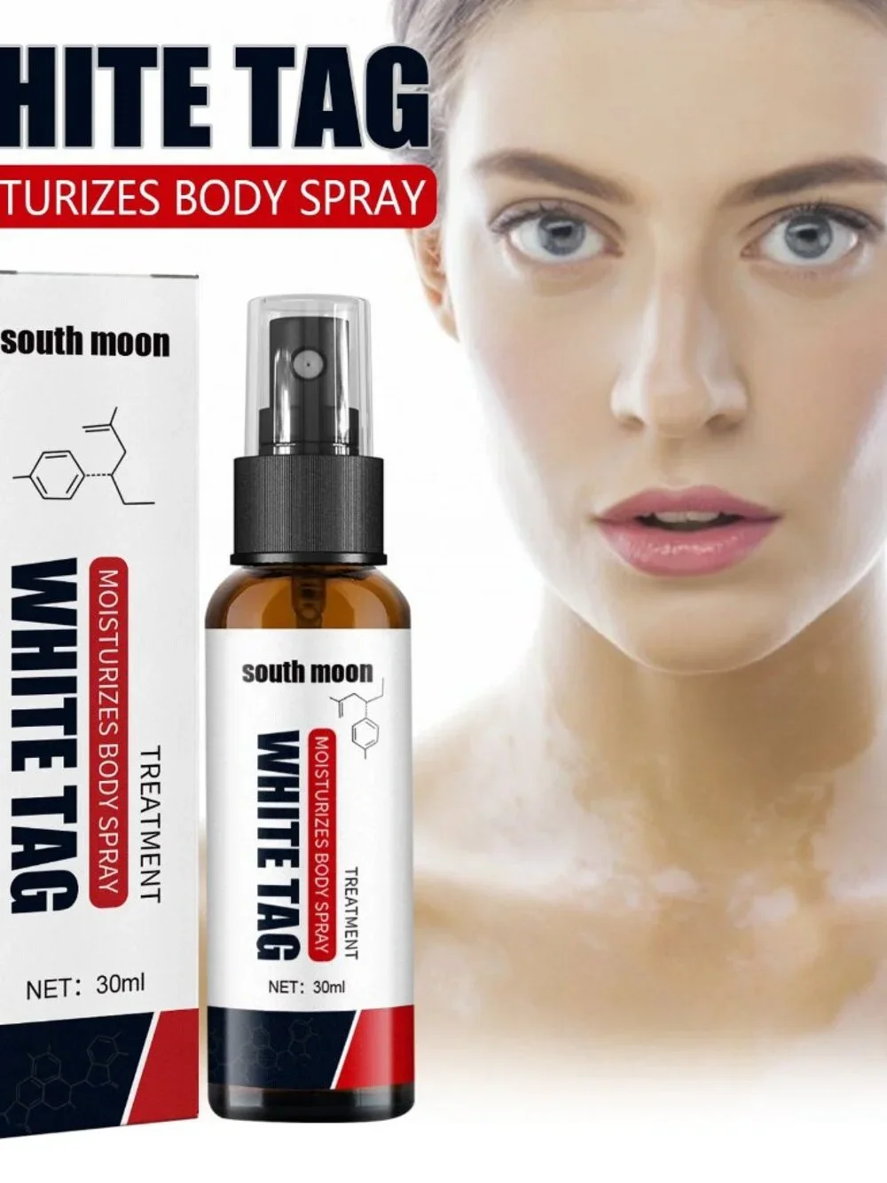 White Net Spray Repair Flower Spot Liquid For External Skin Care - 30ml